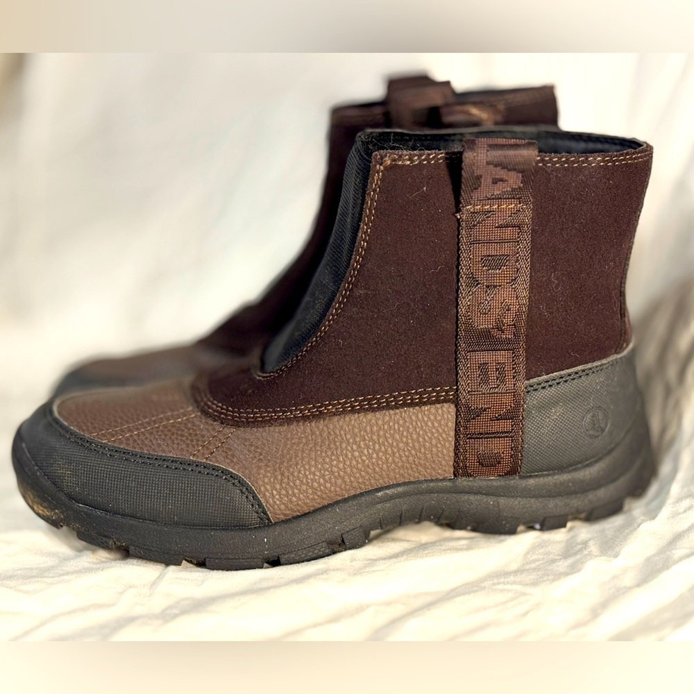 Used Lands End Youth Boots Size 5 Brown